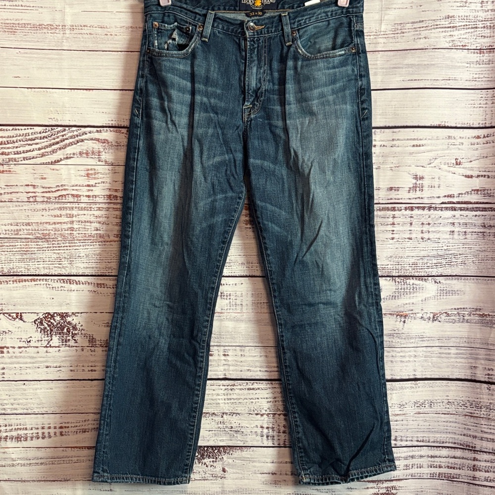 Lucky Brand Men's Straight Blue Jeans